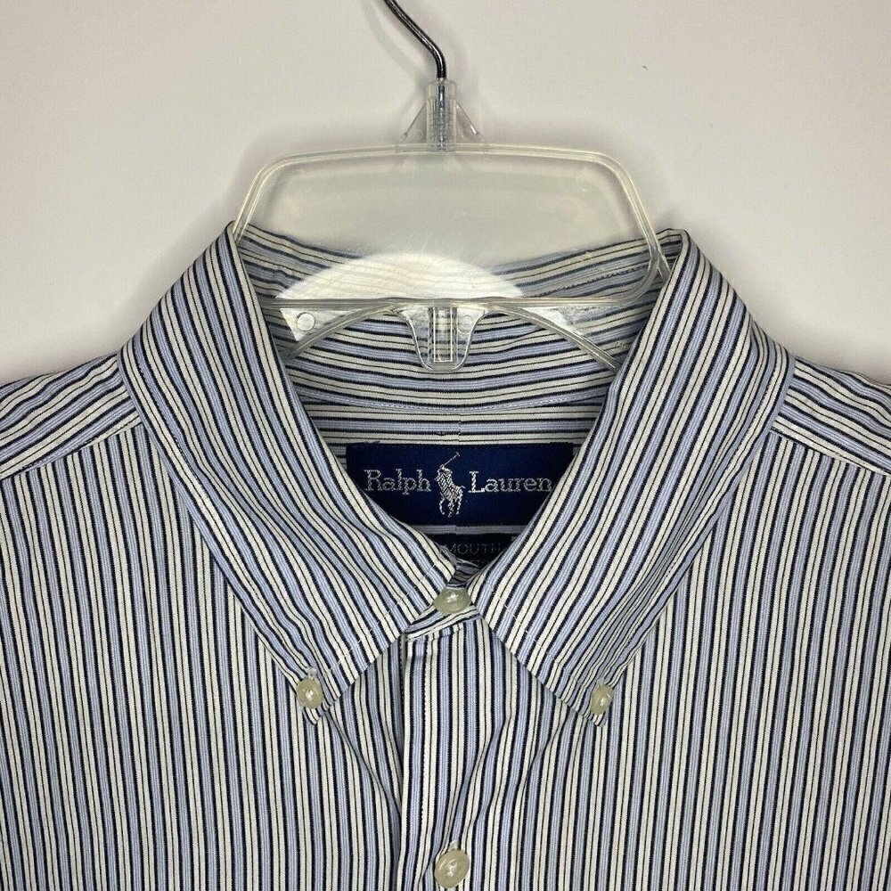 Ralph Lauren Yarmouth Men's Sz 16-34 Long Sleeve Button Down Dress Shirt